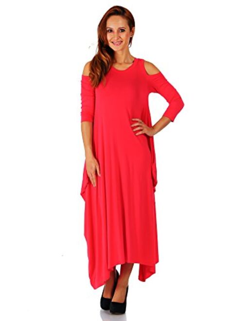 Simply Ravishing Rayon Span Maxi Boho Harem Various Style Dress (Size: Small - 5X)