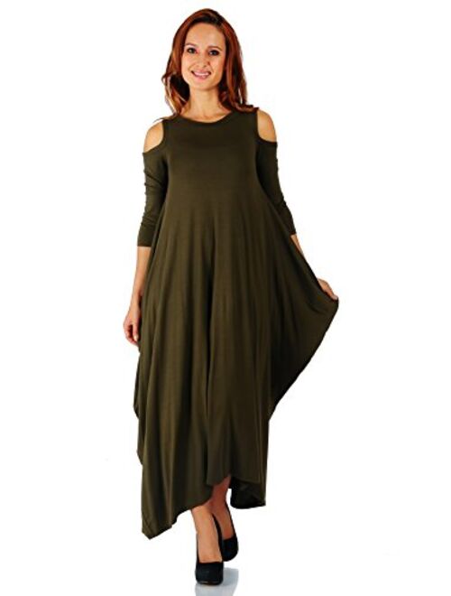 Simply Ravishing Rayon Span Maxi Boho Harem Various Style Dress (Size: Small - 5X)