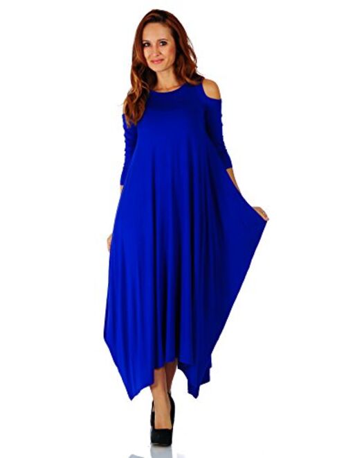 Simply Ravishing Rayon Span Maxi Boho Harem Various Style Dress (Size: Small - 5X)