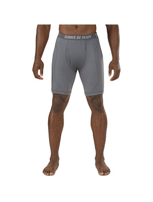 5.11 Tactical Men's 9-Inch Performance Brief, Polyester Spandex, Moisture Wicking, Style 40156