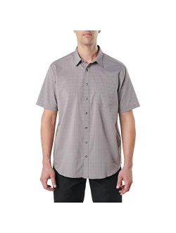 5.11 Tactical Men's Aerial Short Sleeve Casual Button-Down Polo Shirt, Polyester, Style 71378