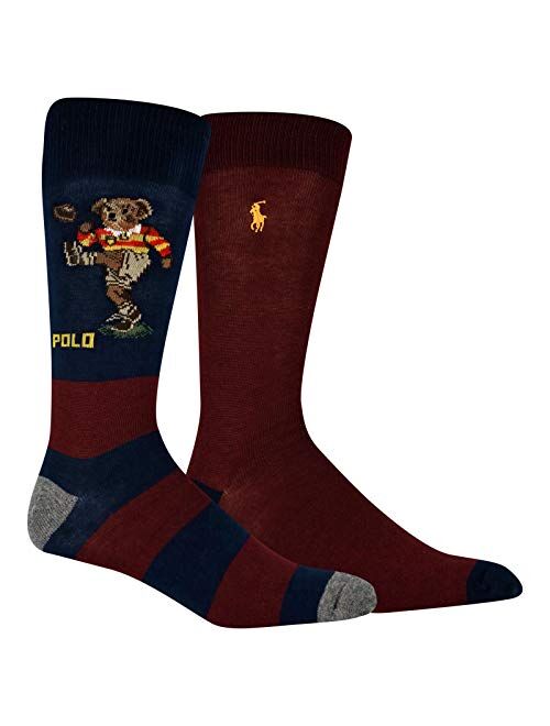 Polo Ralph Lauren 2-Pack Bear Quad Socks