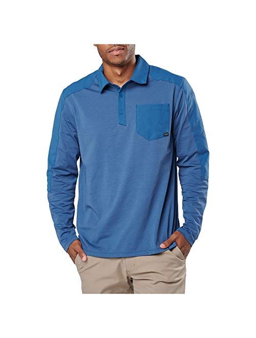 5.11 Tactical Men's Artillery Long Sleeve Polo, Patented Pen Pocket, Style 72125