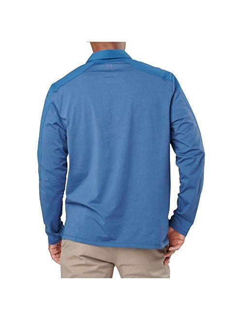 5.11 Tactical Men's Artillery Long Sleeve Polo, Patented Pen Pocket, Style 72125