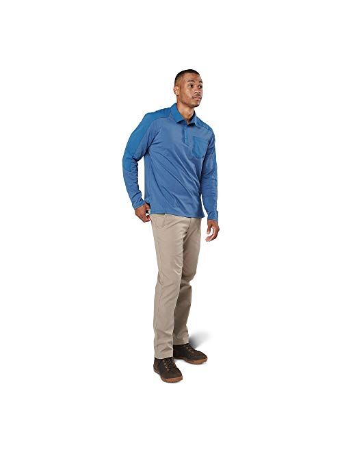 5.11 Tactical Men's Artillery Long Sleeve Polo, Patented Pen Pocket, Style 72125