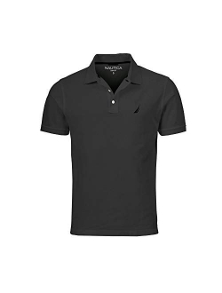 Men's Slim Fit Short Sleeve Solid Cotton Pique Polo Shirt