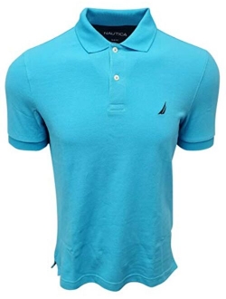 Men's Slim Fit Short Sleeve Solid Cotton Pique Polo Shirt