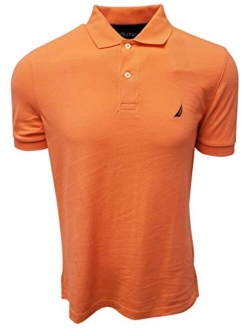 Men's Slim Fit Short Sleeve Solid Cotton Pique Polo Shirt