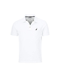 Men's Slim Fit Short Sleeve Solid Cotton Pique Polo Shirt