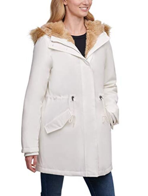 Levi's Women's Faux Fur Lined Hooded Parka Jacket(Standard and Plus Size)