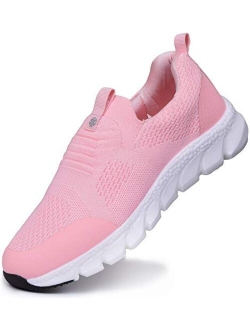 Sisttke Walking Shoes Women Elastic Breathable Support Athletic Fashion Sneakers