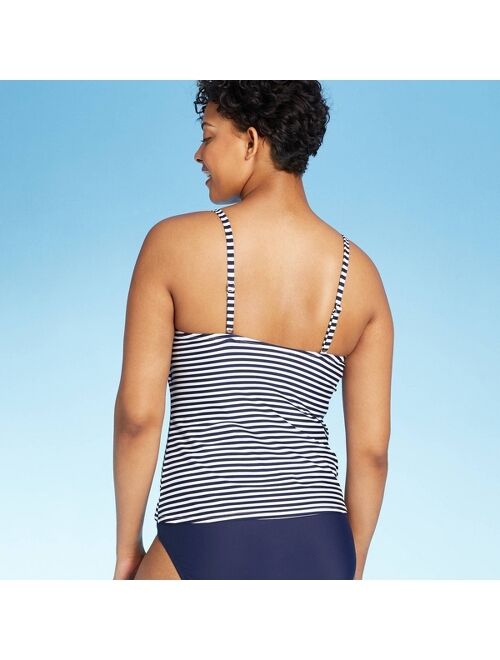 Women's Side-Tie Tankini Top - Kona Sol Navy