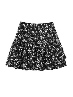 Women's Leopard Print Layered Ruffle Hem Mini Skirt