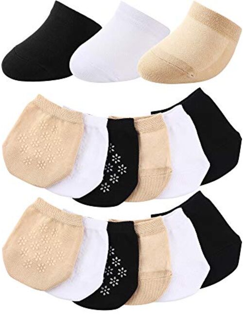 12 Pairs Toe Topper Socks Toe Liner Half Socks Seamless Non-Slip Toe Half Socks