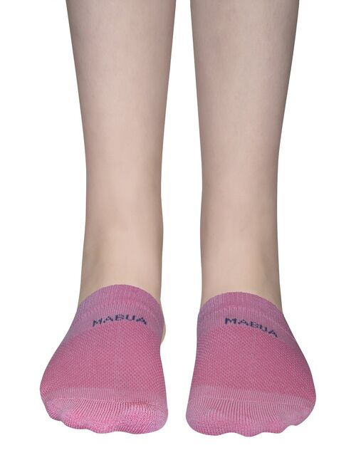 Mabua PINK Anti-slip Breathable Half Socks, 4 Pairs