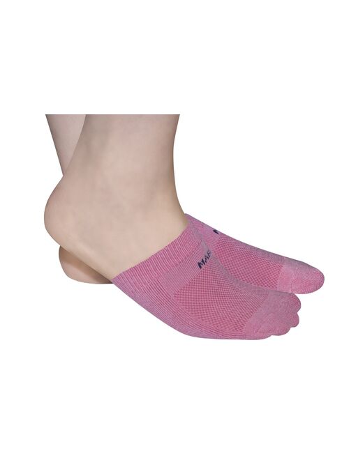 Mabua PINK Anti-slip Breathable Half Socks, 4 Pairs