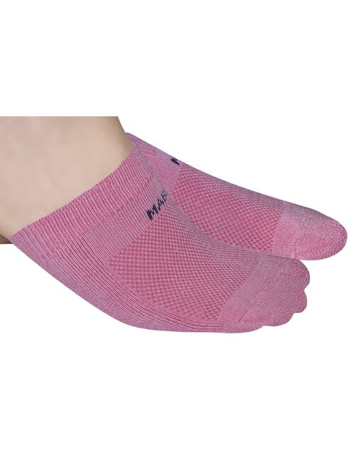 Mabua PINK Anti-slip Breathable Half Socks, 4 Pairs