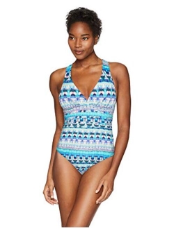 Women's Multi Strap Cross Back One Piece Swimsuit