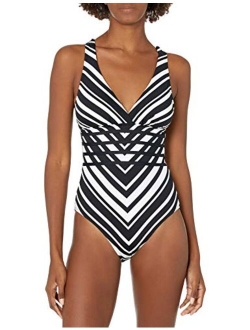 Women's Multi Strap Cross Back One Piece Swimsuit