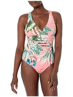 Women's Multi Strap Cross Back One Piece Swimsuit