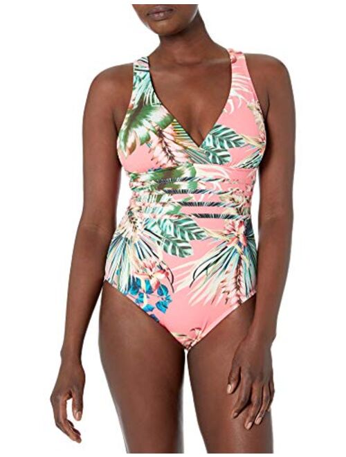 La Blanca Women's Multi Strap Cross Back One Piece Swimsuit