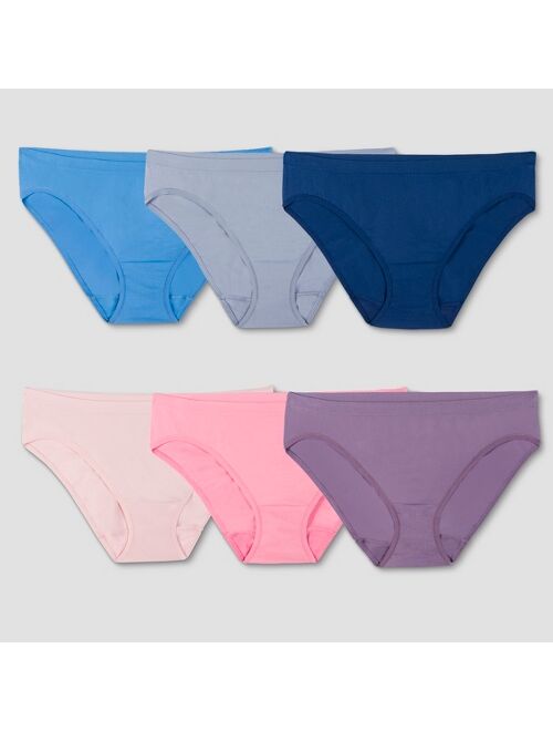 Fruit of the Loom Women's Seamless Bikini 6pk - Colors May Vary