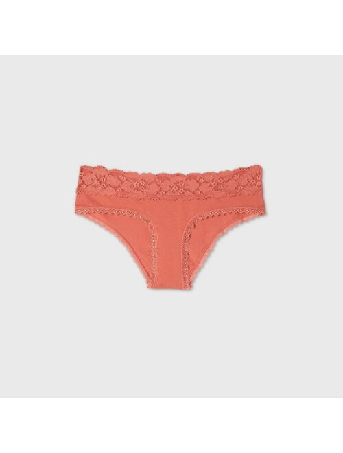 Women's Cotton Cheeky with Lace Waistband - Auden&#153;