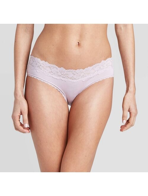 Women's Cotton Cheeky with Lace Waistband - Auden&#153;