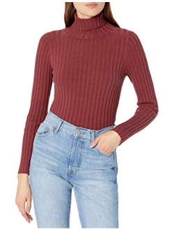 Women's Amy Fitted Turtleneck Ribbed Sweater