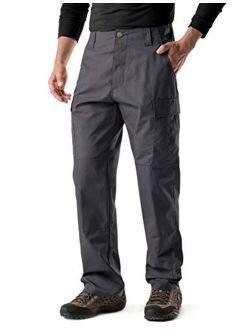 Men's Tactical Pants, Military Combat BDU/ACU Cargo Pants, Water Repellent Ripstop Work Pants, Hiking Outdoor Apparel