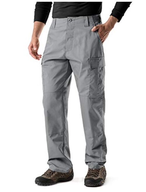 CQR Men's Tactical Pants, Military Combat BDU/ACU Cargo Pants, Water Repellent Ripstop Work Pants, Hiking Outdoor Apparel