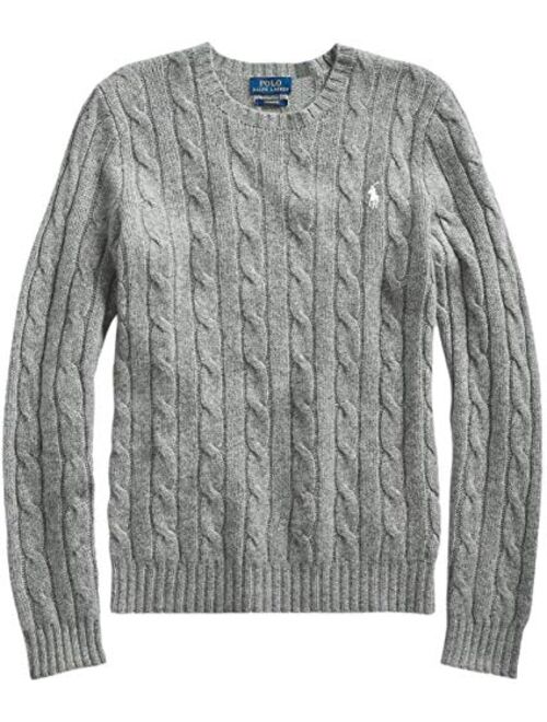 Polo Ralph Lauren RALPH LAUREN Women's Crewneck Cable Knit Pony Logo Sweater