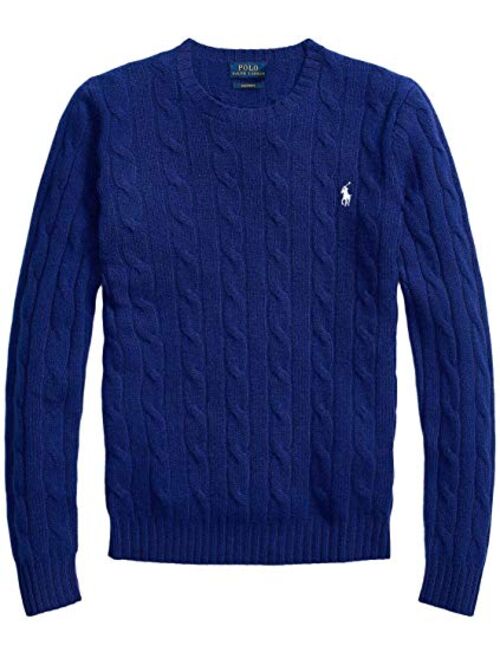 Polo Ralph Lauren RALPH LAUREN Women's Crewneck Cable Knit Pony Logo Sweater