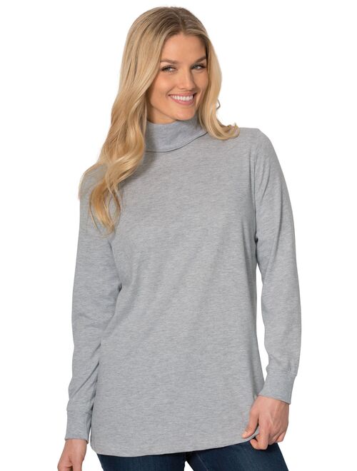 Woman Within Plus Size Perfect Long Sleeve Turtleneck