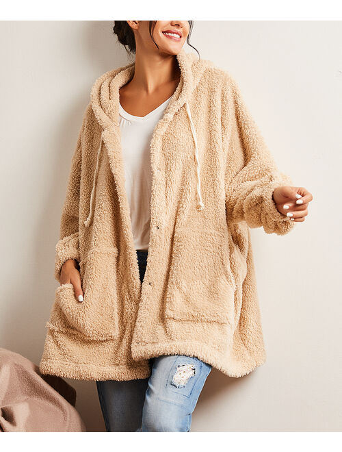 Simple by Suzanne Betro | Oatmeal Hooded Cardigan - Women & Plus