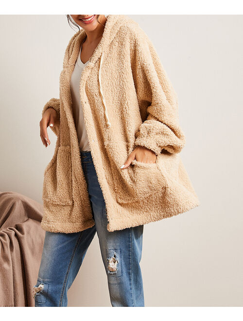 Simple by Suzanne Betro | Oatmeal Hooded Cardigan - Women & Plus