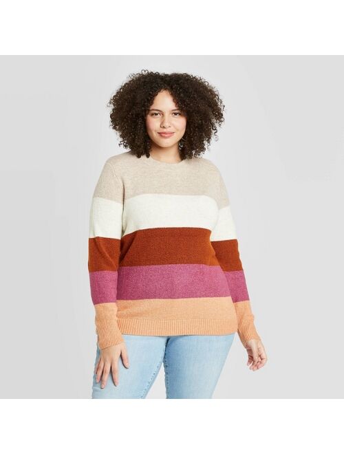 Women's Plus Size Pullover Sweater - Ava & Viv