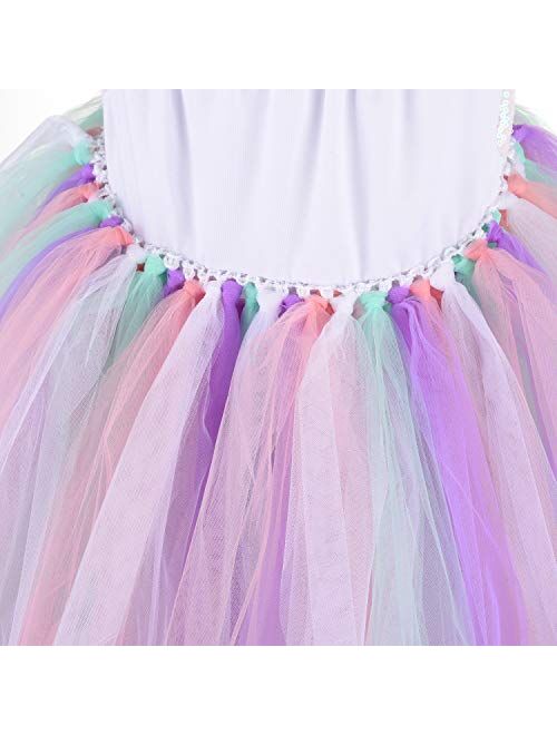 Halloween Tutu Dreams Unicorn Costumes for Girls with Headband and Wings