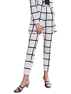 Women's Casual High Waist Skinny Leggings Stretchy Work Pants