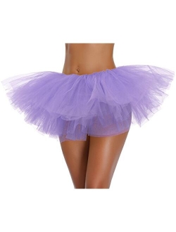 Women's, Teen, Adult Classic Elastic 3, 4, 5 Layered Tulle Tutu Skirt