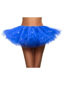 Simplicity Women's Adult Classic Elastic 3 or 4 Layered Tulle Tutu Skirt