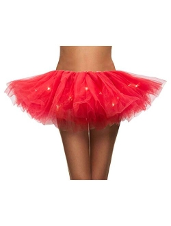 Simplicity Women's Adult Classic Elastic 3 or 4 Layered Tulle Tutu Skirt