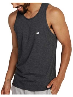 INTO THE AM Men's Premium Basic Tank Tops Ultra-Soft Modern Fit Sleeveless Tank