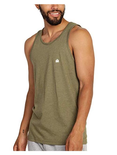 INTO THE AM Men's Premium Basic Tank Tops Ultra-Soft Modern Fit Sleeveless Tank