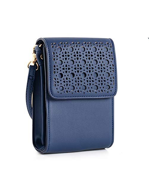 BORIVILLA2020 Updated VersionCrossbody Cellphone Purse Women Touch Screen Bag RFID Blocking Wallet Handbag Shoulder Strap