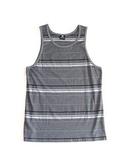 YAGO Men's Striped Scoop Neck Tank Top YG5213