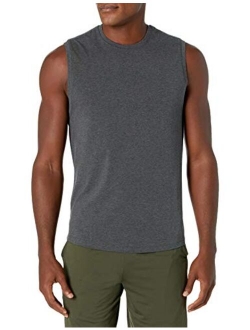 Amazon Brand - Peak Velocity Men's Pima Cotton Modal Sleeveless Tank