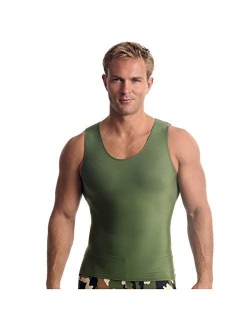 INSTA SLIM Mens Compression Royal Muscle Tank Shirt (MA0001-ROY)