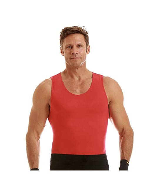 INSTA SLIM Mens Compression Royal Muscle Tank Shirt (MA0001-ROY)