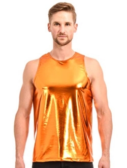 Gary Majdell Sport Mens Liquid Metallic Muscle/Tank Top Shirt